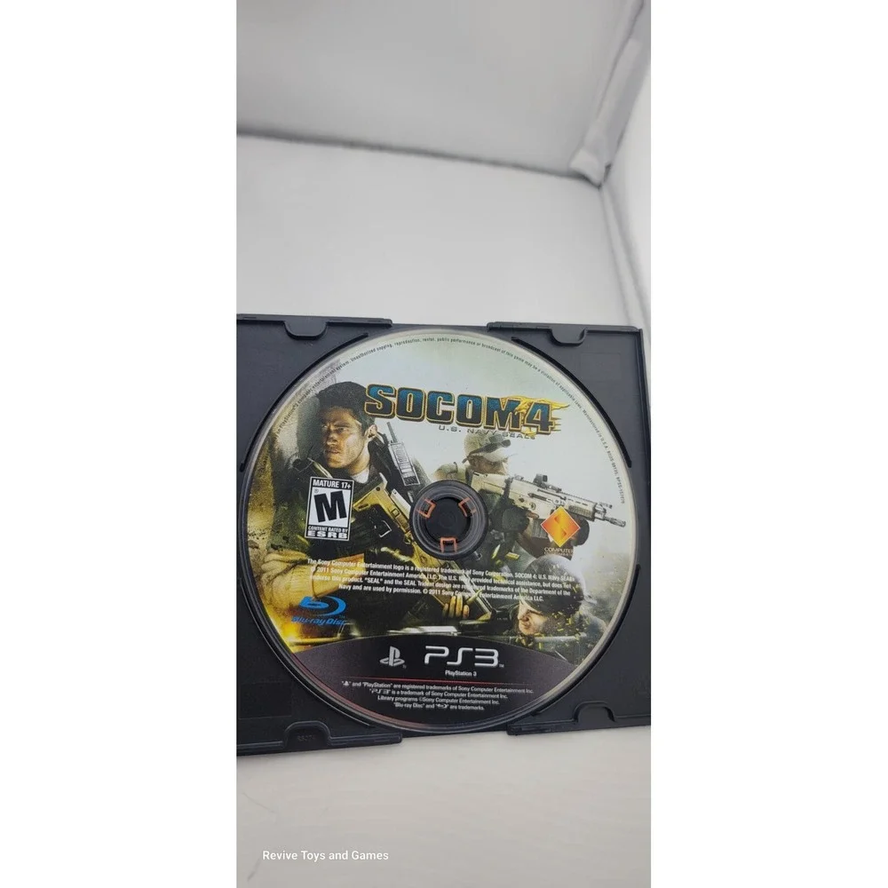 SOCOM 4: U.S. Navy SEALs (Sony PlayStation 3 PS3, 2011) Disc Only Tested Working